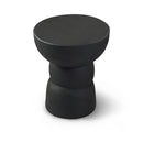  Meridian Collins Black Aluminum End Table IMAGE 1