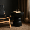  Meridian Collins Black Aluminum End Table IMAGE 2