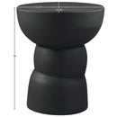  Meridian Collins Black Aluminum End Table IMAGE 5