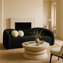  Meridian Collins Cream Aluminum Coffee Table IMAGE 2