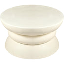  Meridian Collins Cream Aluminum Coffee Table IMAGE 3