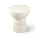  Meridian Collins Cream Aluminum End Table IMAGE 1