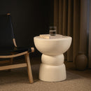  Meridian Collins Cream Aluminum End Table IMAGE 2