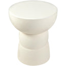  Meridian Collins Cream Aluminum End Table IMAGE 3