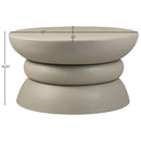  Meridian Collins Taupe Aluminum Coffee Table IMAGE 5
