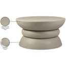  Meridian Collins Taupe Aluminum Coffee Table IMAGE 6