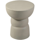  Meridian Collins Taupe Aluminum End Table IMAGE 3