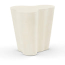  Meridian Monza Cream Concrete And Fiberglass Indoor / Outdoor End Table IMAGE 1