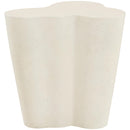  Meridian Monza Cream Concrete And Fiberglass Indoor / Outdoor End Table IMAGE 4