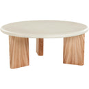  Meridian Avaya Cream / Natural Concrete And Fiberglass Indoor / Outdoor Coffee Table IMAGE 3