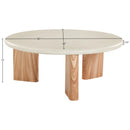  Meridian Avaya Cream / Natural Concrete And Fiberglass Indoor / Outdoor Coffee Table IMAGE 8