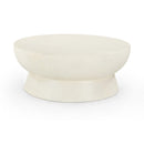  Meridian Avaya Cream Concrete And Fiberglass Indoor / Outdoor Coffee Table IMAGE 1