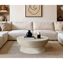  Meridian Avaya Cream Concrete And Fiberglass Indoor / Outdoor Coffee Table IMAGE 2