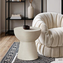  Meridian Avaya Cream Concrete And Fiberglass Indoor / Outdoor End Table IMAGE 2