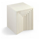  Meridian Centennial Cream Iron End Table IMAGE 1