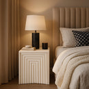  Meridian Centennial Cream Iron End Table IMAGE 2