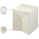  Meridian Centennial Cream Iron End Table IMAGE 6