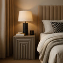  Meridian Centennial Taupe Iron End Table IMAGE 2