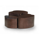  Meridian Banyan Brown Iron Coffee Table IMAGE 1