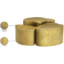  Meridian Banyan Gold Iron Coffee Table IMAGE 7