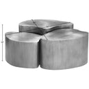  Meridian Banyan Silver Iron Coffee Table IMAGE 6