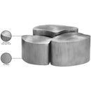  Meridian Banyan Silver Iron Coffee Table IMAGE 7