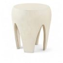  Meridian Moxie Cream Concrete And Fiberglass Indoor / Outdoor End Table IMAGE 1