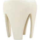  Meridian Moxie Cream Concrete And Fiberglass Indoor / Outdoor End Table IMAGE 5