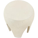  Meridian Moxie Cream Concrete And Fiberglass Indoor / Outdoor End Table IMAGE 6