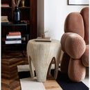  Meridian Moxie Natural Concrete And Fiberglass Indoor / Outdoor End Table IMAGE 3