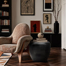  Meridian Capsule Black Aluminum End Table IMAGE 2