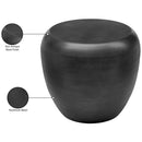  Meridian Capsule Black Aluminum End Table IMAGE 5