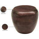  Meridian Capsule Brown Aluminum End Table IMAGE 5