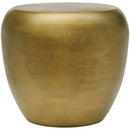  Meridian Capsule Gold Aluminum End Table IMAGE 3