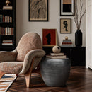  Meridian Capsule Silver Aluminum End Table IMAGE 2