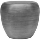  Meridian Capsule Silver Aluminum End Table IMAGE 3