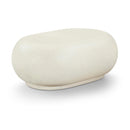  Meridian Pebble Cream Concrete And Fiberglass Indoor / Outdoor Coffee Table IMAGE 1