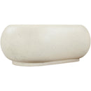  Meridian Pebble Cream Concrete And Fiberglass Indoor / Outdoor Coffee Table IMAGE 3