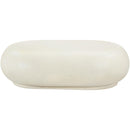  Meridian Pebble Cream Concrete And Fiberglass Indoor / Outdoor Coffee Table IMAGE 5