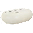  Meridian Pebble Cream Concrete And Fiberglass Indoor / Outdoor Coffee Table IMAGE 7