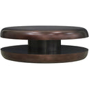  Meridian Jamison Brown Iron Coffee Table IMAGE 3