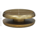  Meridian Jamison Gold Iron Coffee Table IMAGE 4