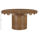  Meridian Dahlia 60" Brown Oak Veneer Dining Table IMAGE 6