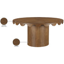  Meridian Dahlia 60" Brown Oak Veneer Dining Table IMAGE 7