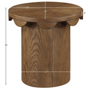  Meridian Dahlia Brown Oak Veneer End Table IMAGE 6