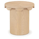  Meridian Dahlia Natural Oak Veneer End Table IMAGE 1