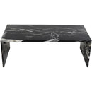  Meridian Pienza Black Marble Coffee Table IMAGE 4