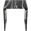  Meridian Pienza Black Marble End Table IMAGE 4