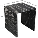  Meridian Pienza Black Marble End Table IMAGE 7