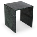  Meridian Pienza Green Marble End Table IMAGE 1